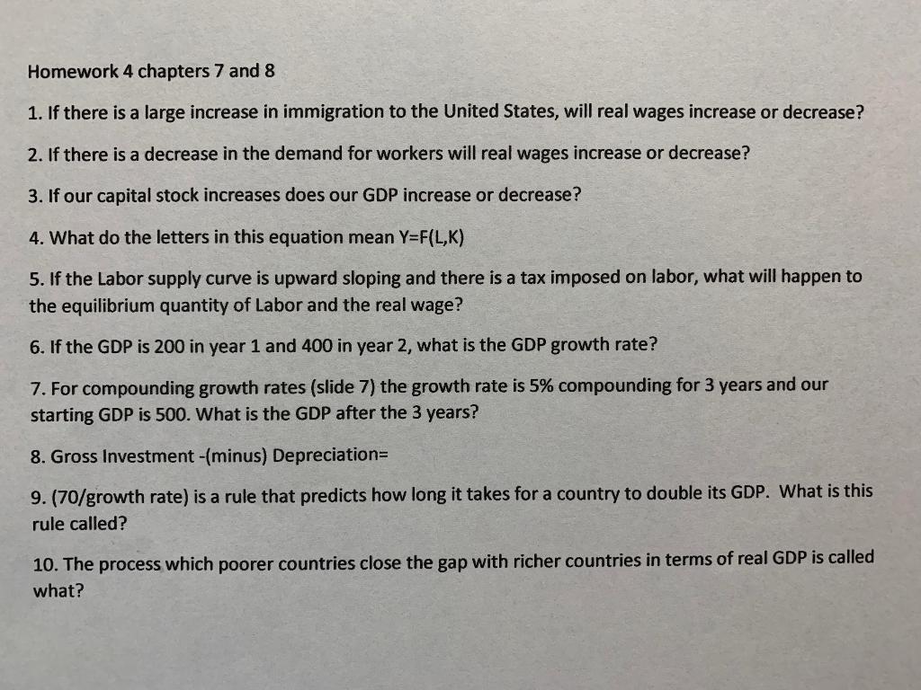 Solved Homework 4 chapters 7 and 8 1. If there is a large | Chegg.com