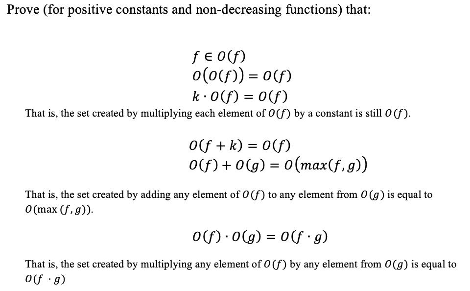 Prove (for positive constants and non-decreasing | Chegg.com