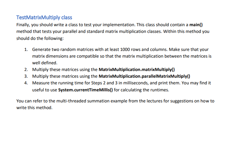 Solved Aims and objectives Generating random matrices using | Chegg.com