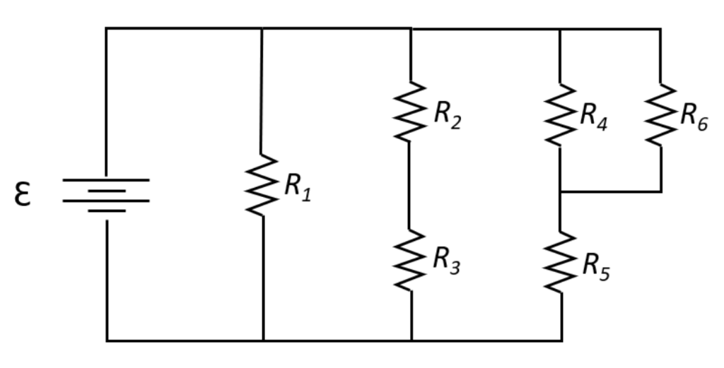 Solved In the following circuit, the battery emf is 30 V, R1 | Chegg.com