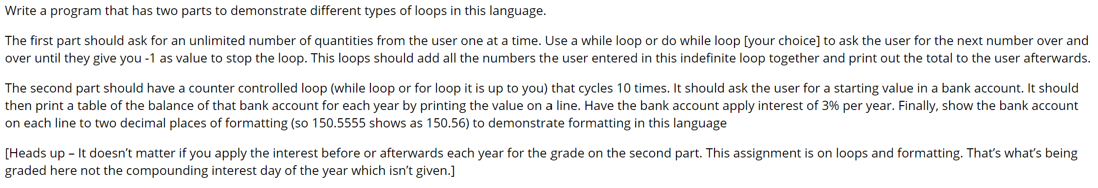 Solved Write a program that has two parts to demonstrate | Chegg.com