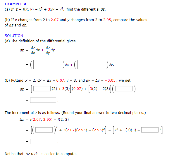 Solved Example 4 A If Z F X Y X2 3xy Y2 Find Chegg Com