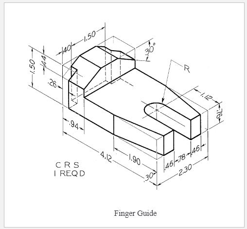 draw solid model of given object in autocad and show | Chegg.com