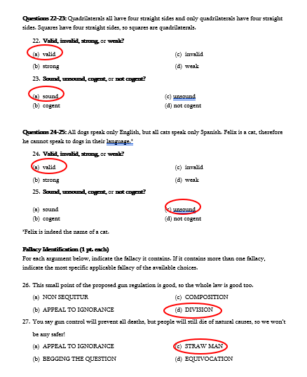 Four Squares Questions