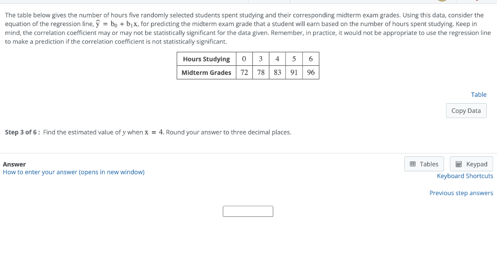 Solved The table below gives the number of hours five | Chegg.com