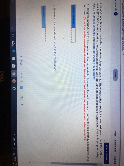 (Solved) Orie and Jane, husband and wife, operate a sole