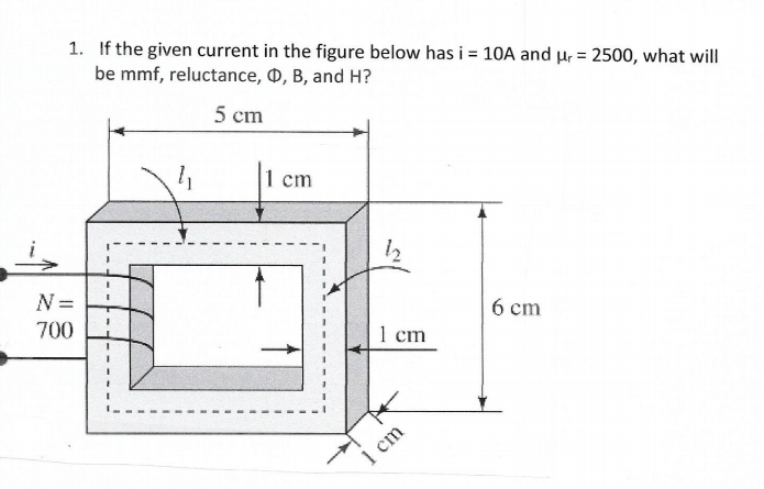 Solved 1. If the given current in the figure below has i = | Chegg.com