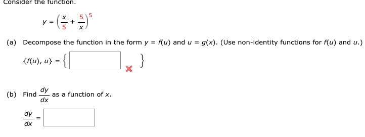 Solved Consider The Function A Decompose The Function Chegg Com
