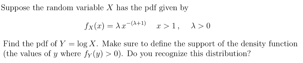 Solved Suppose the random variable X has the pdf given by | Chegg.com