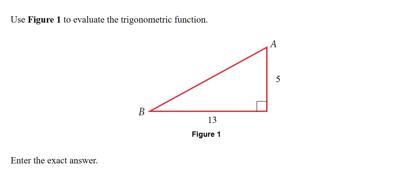 Solved Use Figure 1 To Evaluate The Trigonometric Function. | Chegg.com