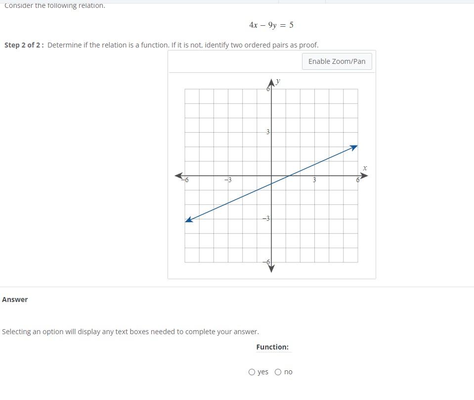 solved-consider-the-following-relation-4x-9y-5-step-2-chegg