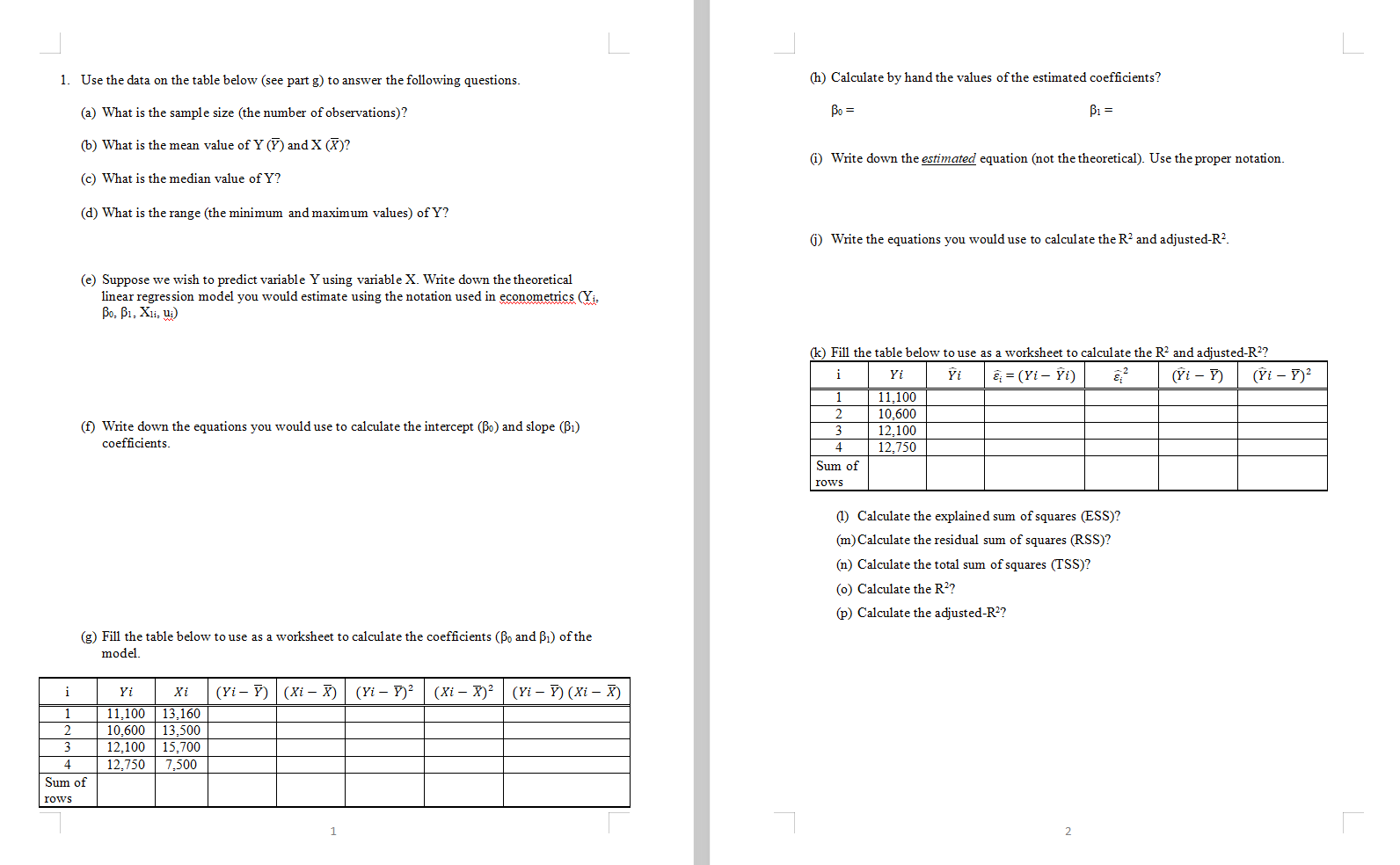 Solved L 21. Use the data on the table below (see part g) to In Hands On Equations Worksheet