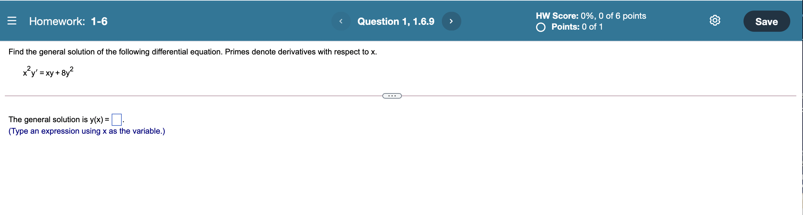 Solved = Homework: 1-6 Question 1, 1.6.9 HW Score: 0%, 0 of | Chegg.com