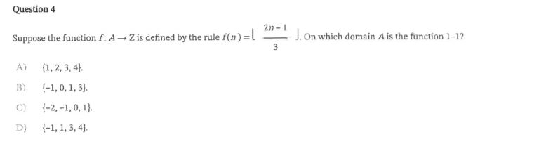 Solved Question 4 21 1 Suppose The Function F A Z Is D Chegg Com