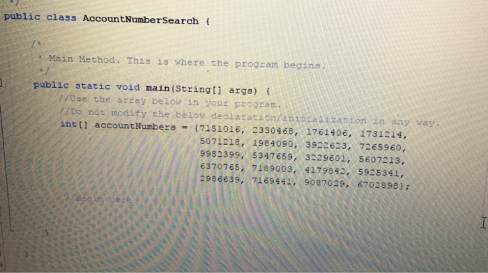 Solved The second photo it has the array that u supposed to | Chegg.com