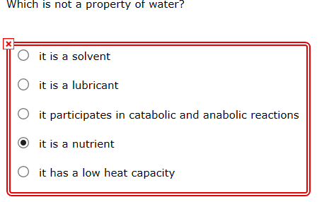 water is not a lubricant Solved Which is not a property of water? O it is a solvent O