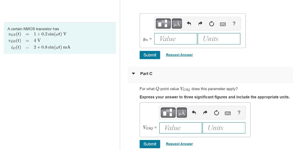 Solved A certain NMOS transistor has | Chegg.com