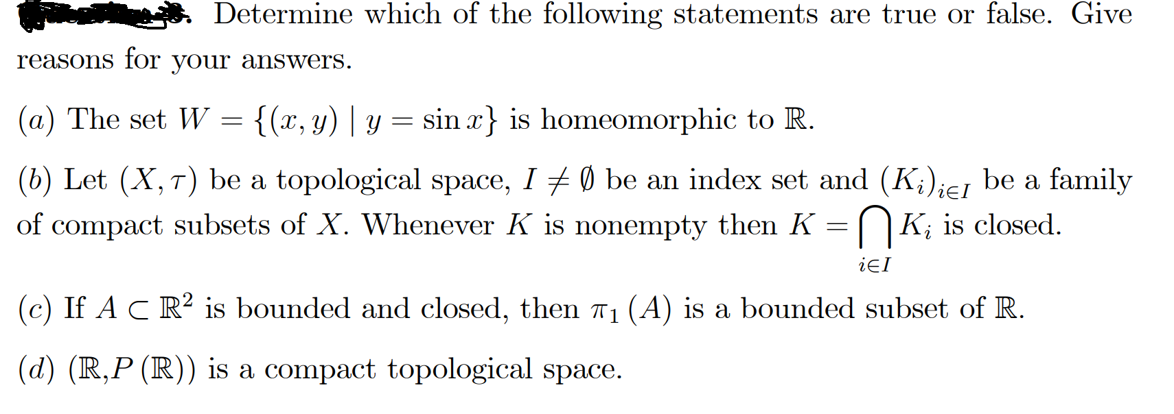 Solved Determine Which Of The Following Statements Are True | Chegg.com