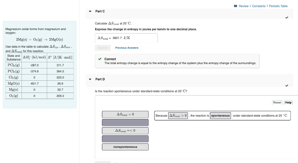 Solved Magnesium oxide forms from magnesium and oxygen
