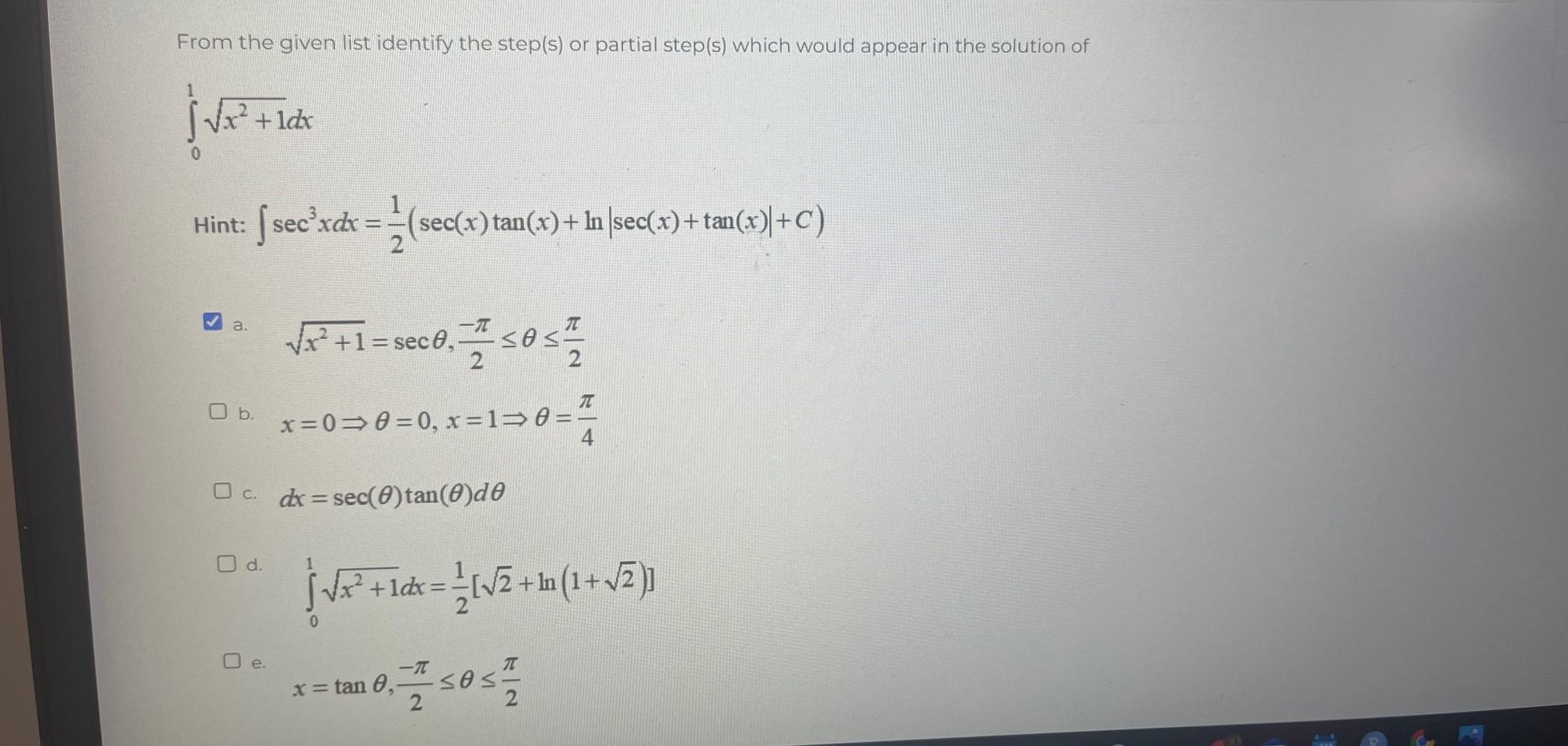 Solved From the given list identify the step(s) or partial | Chegg.com