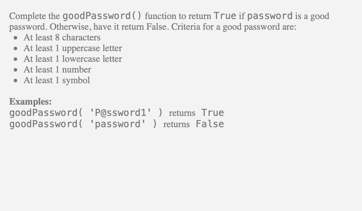 solved-complete-the-goodpassword-function-to-return-true-chegg