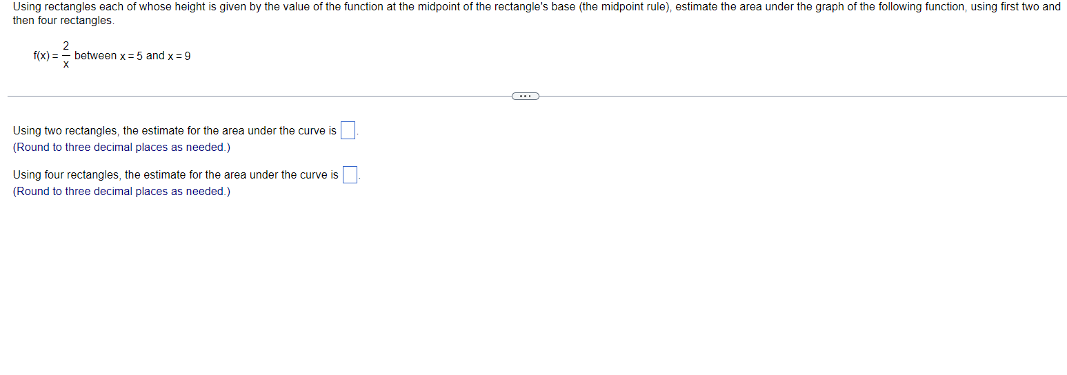 f(x)=2x 5 0 2 4 rectangles