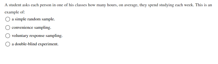 Solved A Student Asks Each Person In One Of His Classes How 