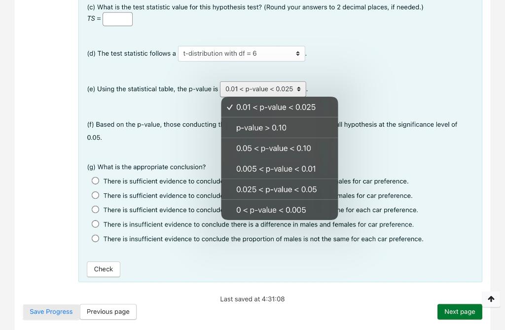 Solved Random samples of 51 male students and 51 female | Chegg.com