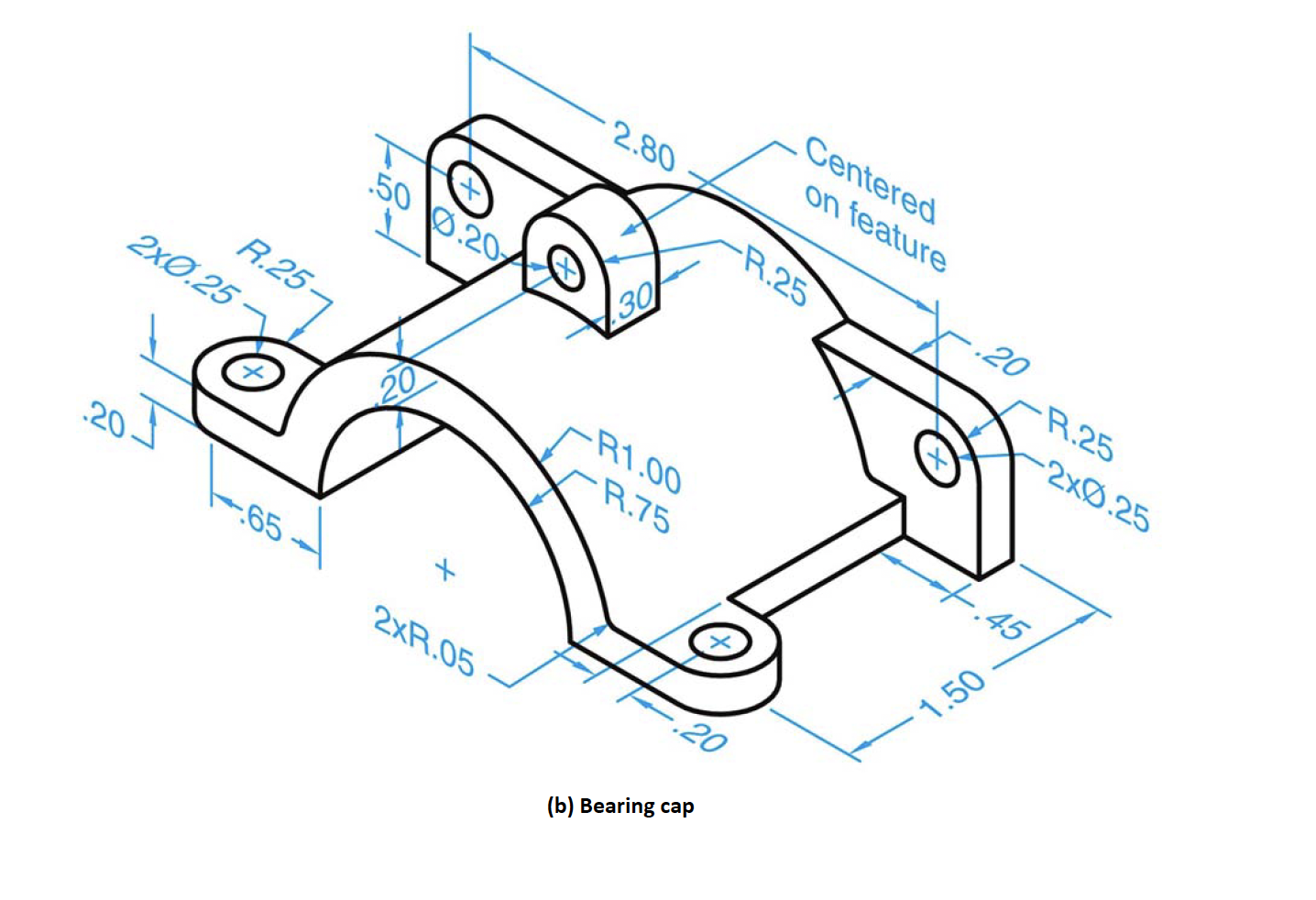 Solved Part (B) ﻿Given The Dimensioned Isometric View, | Chegg.com