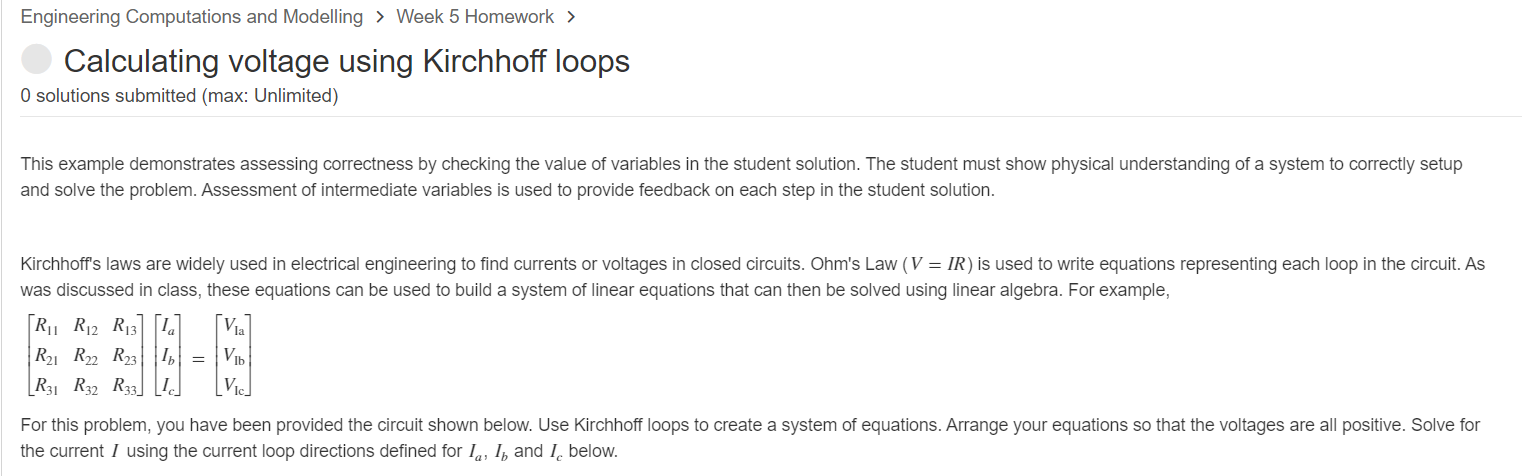 Solved Engineering Computations and Modelling > Week 5 | Chegg.com