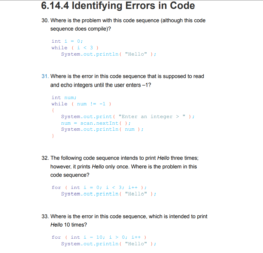 Solved 34. Where is the problem with this code sequence? The | Chegg.com
