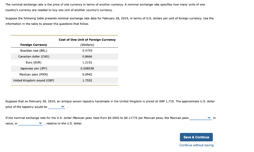 solved-the-nominal-exchange-rate-is-the-price-of-one-chegg