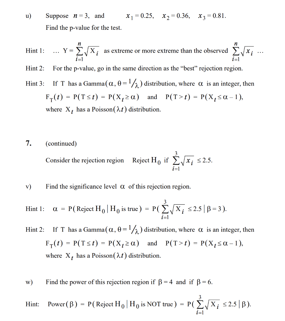 Let Ss 0 And Let X X Be A Random Sample Chegg Com