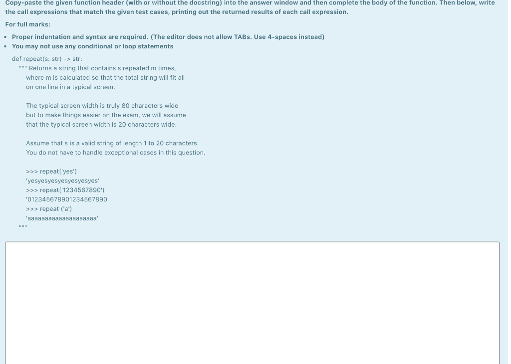 Solved Copy-paste the given function header (with or without | Chegg.com