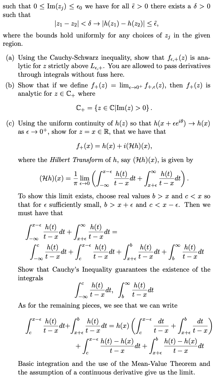 Let H T And G T Be Continuous Functions On The R Chegg Com