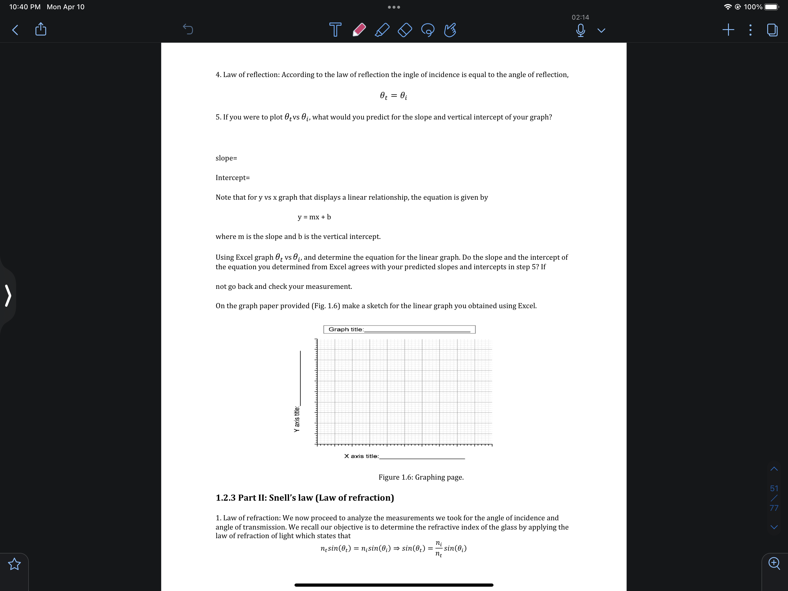 1.2 Virtual labreflection \&refraction 1.2.1