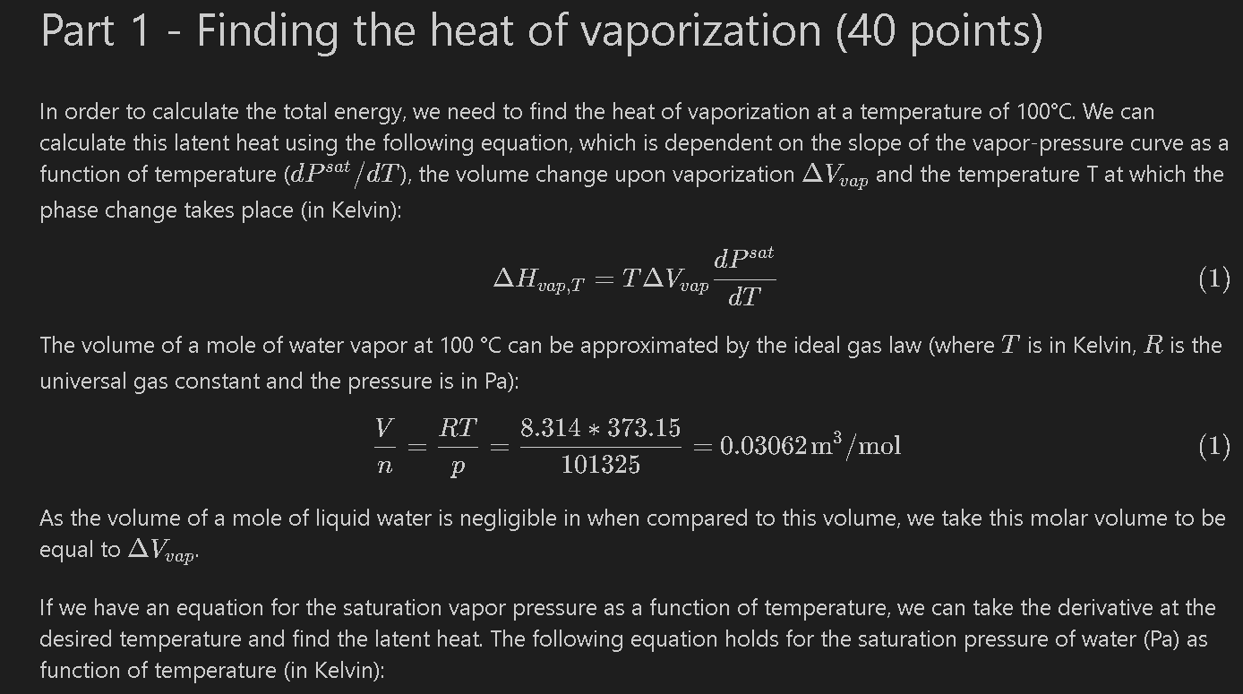 Solved In this assignment, you will be calculating the heat