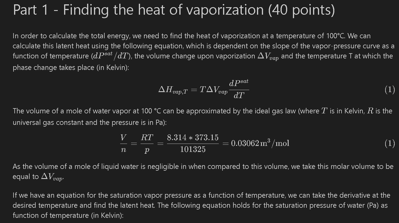 Solved In This Assignment You Will Be Calculating The Heat 4767
