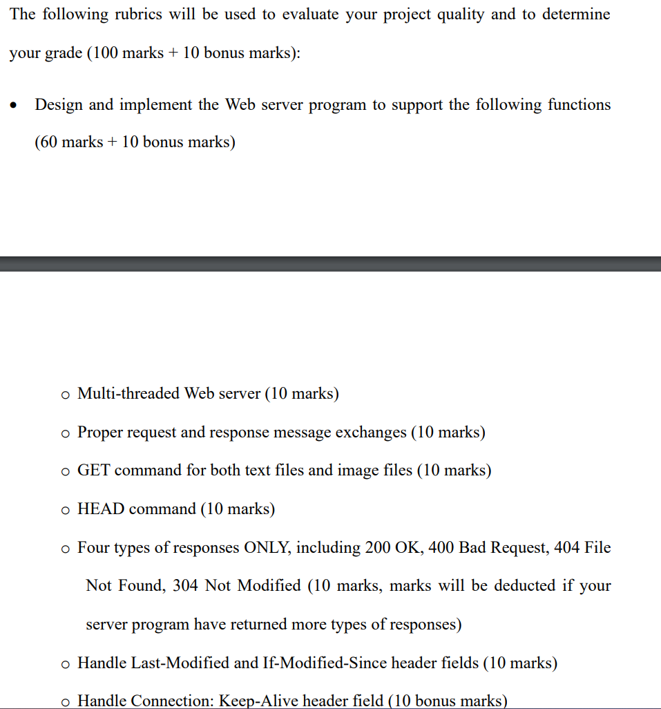 Solved Project objectives This project aims to develop a | Chegg.com
