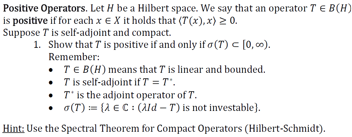 Solved THIS IS FUNCTIONAL ANALYSIS. HILBERT SPACES. ADVANCED | Chegg.com