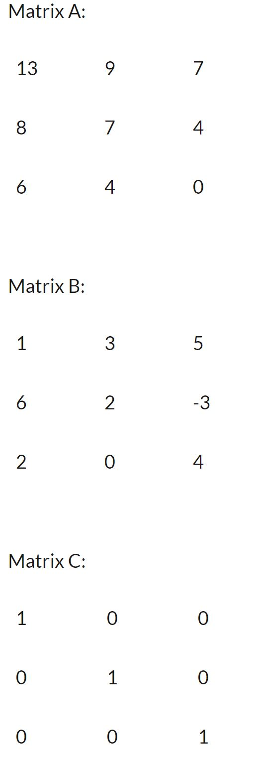 Solved Create C++ code to: Multiply two square | Chegg.com