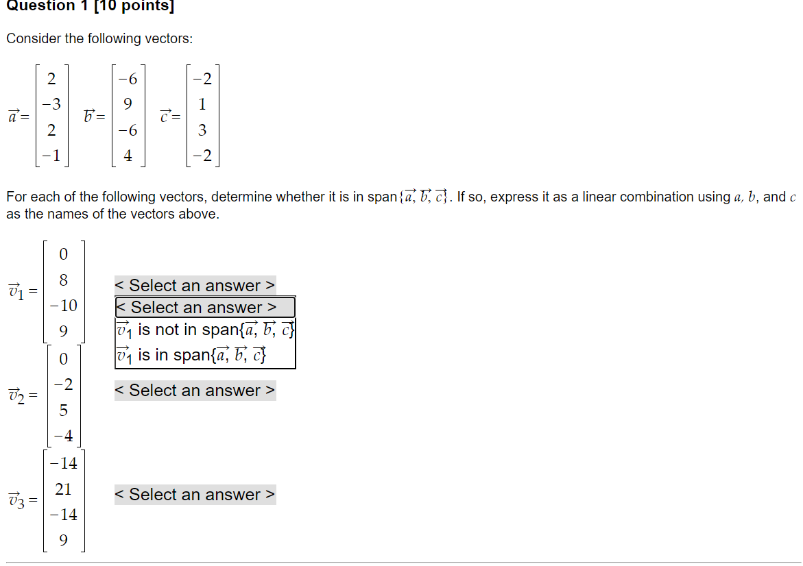 Solved Question 1 (10 Points] Consider The Following | Chegg.com