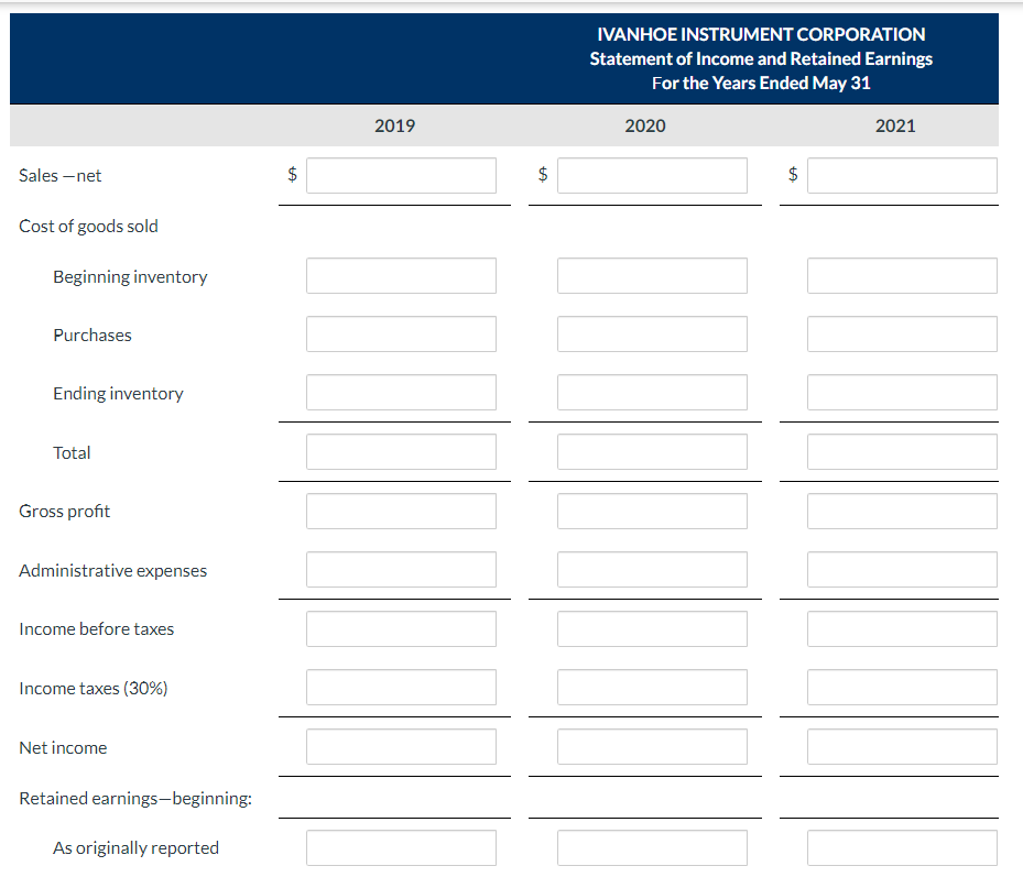 Solved Both the management of Ivanhoe Instrument