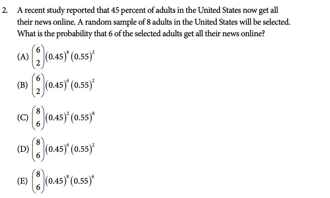 Solved Hello - here is a question from the sample test of | Chegg.com
