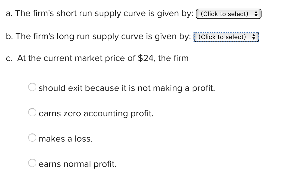 Solved The cost curves for an individual firm are given in | Chegg.com