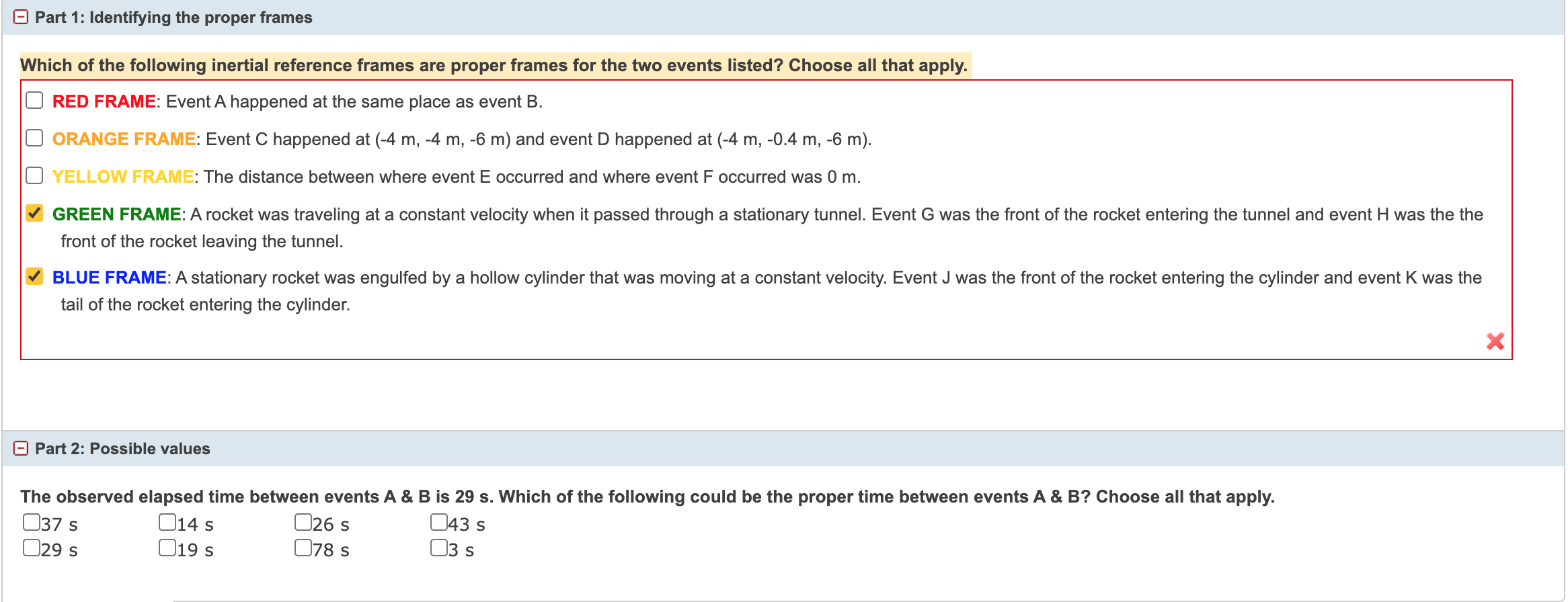 Solved o Content o = This problem deals with time dilation. | Chegg.com