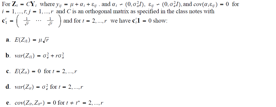 Solved 0 For For Z Cy Where Yij į Q Eij And A Chegg Com