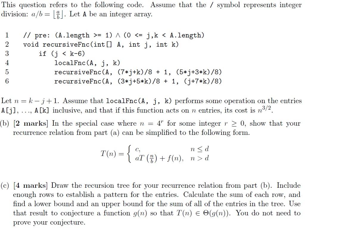 Solved This question refers to the following code. Assume | Chegg.com