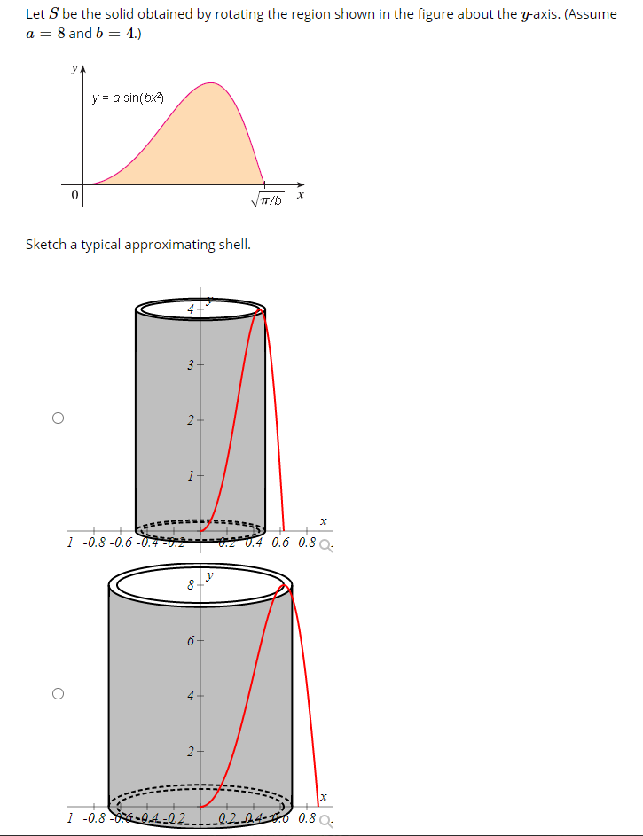 Solved Let S be the solid obtained by rotating the region | Chegg.com
