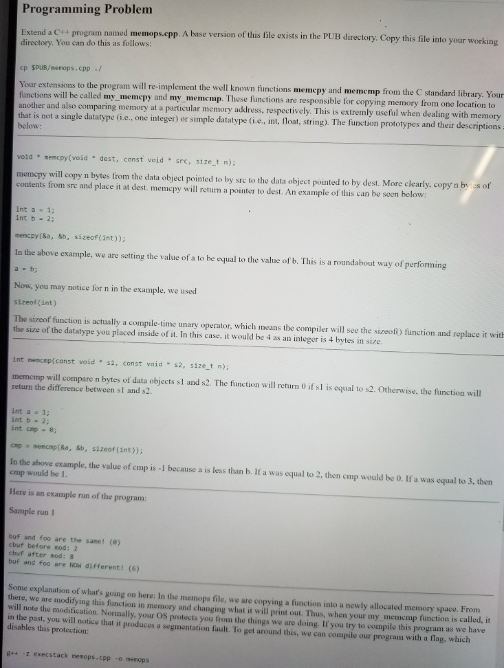 Programming Problem Extend a CH program named | Chegg.com